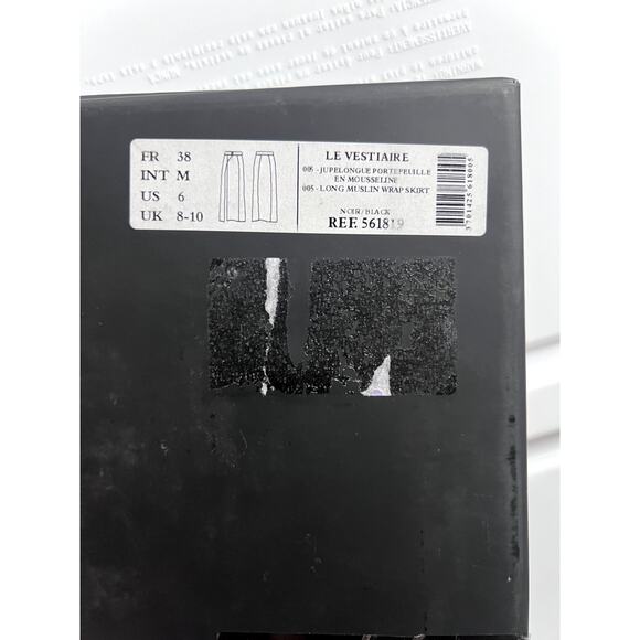 Maison Close Long Muslin Wrap Skirt Sheer Sz US 6 - Picture 4 of 11